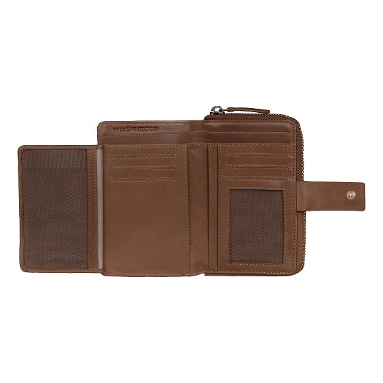 bugatti Noemi Portfel Ochrona RFID Skórzany 14 cm