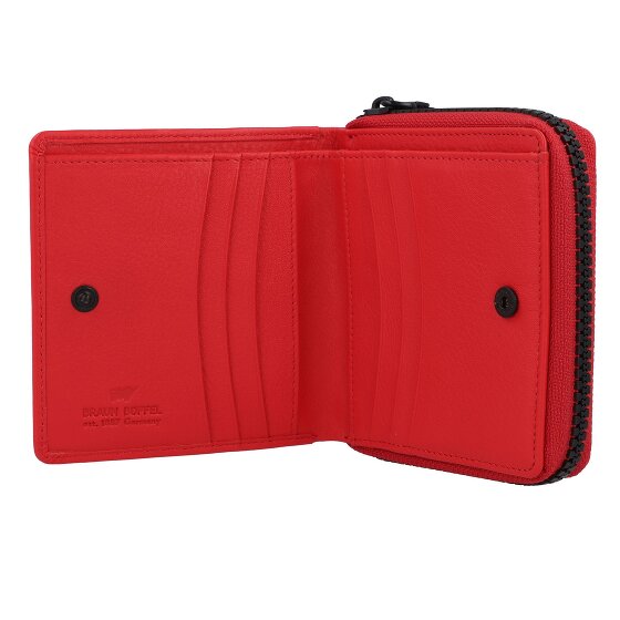 Braun Büffel Capri Portfel Ochrona RFID Skórzany 11 cm