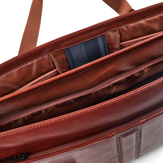 Piquadro Victor Teczka Ochrona RFID Skóra 42 cm Komora na laptopa