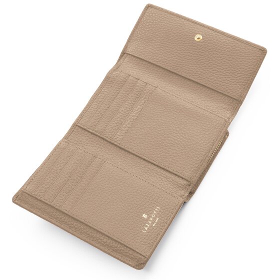 Lazarotti Skórzany portfel Bologna XL z przegrodą na zamek błyskawiczny, skóra 14 cm