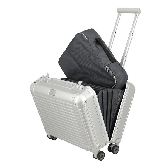 Travelite Walizka biznesowa Next z 4 kółkami, Aluminium, 43 cm