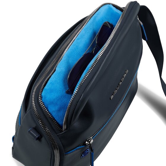 Piquadro Blue Square Torba na ramię Skórzany 27 cm