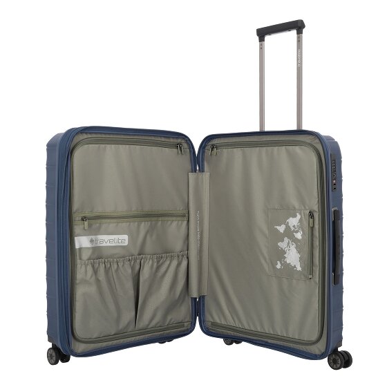 Travelite mooby 4 kółka Walizka M 66 cm z plisą rozprężną