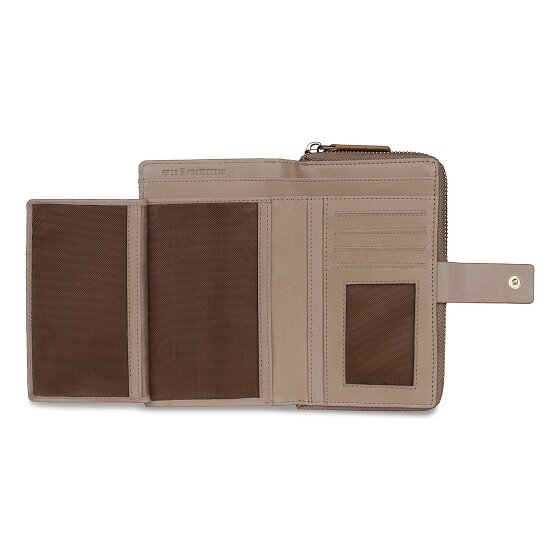 bugatti Noemi Portfel Ochrona RFID Skórzany 16 cm