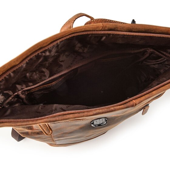 Jack Kinsky Baltimore 15 Plecak biznesowy Skórzany 43 cm Komora na laptopa