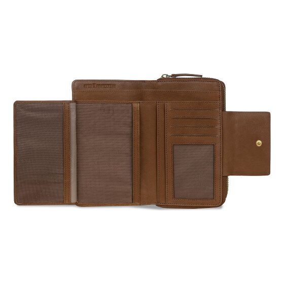 bugatti Fabia Portfel Ochrona RFID Skórzany 16 cm