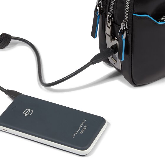 Piquadro Blue Square Torba na ramię Skórzany 23 cm