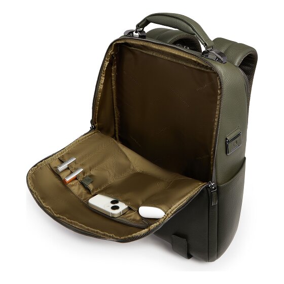 Piquadro Modus Plecak Specjalny Skórzany 40 cm Komora na laptopa