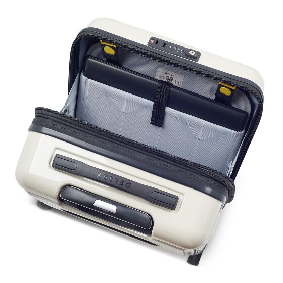 Delsey Paris 4-kołowy wózek biznesowy Shadow 5.0 z przegrodą na laptopa 38 cm i rozszerzaną plisą