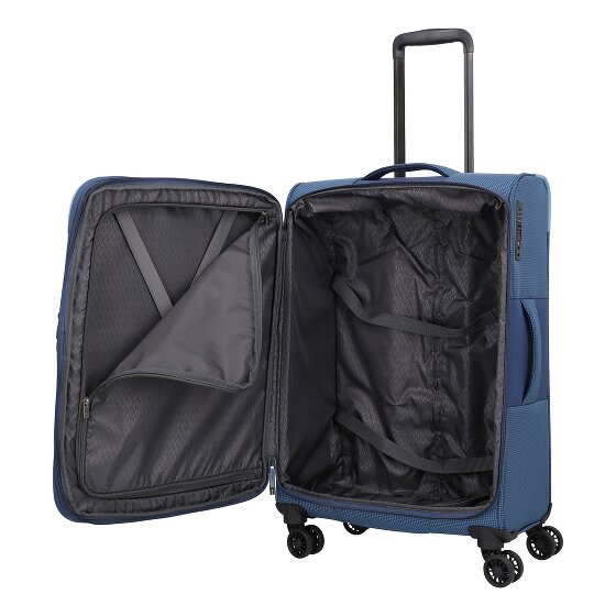 Travelite Corsiica 4 kółka Walizka M 67 cm z plisą rozprężną