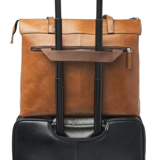 Castelijn & Beerens Lia Shopper Bag Ochrona RFID Skórzany 45 cm Komora na laptopa