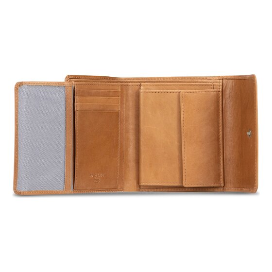 Jost Rana Portfel Ochrona RFID Skórzany 12 cm