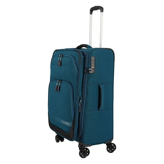Travelite Kick Off 4 kółka Walizka M 67 cm z funkcją poszerzenia
