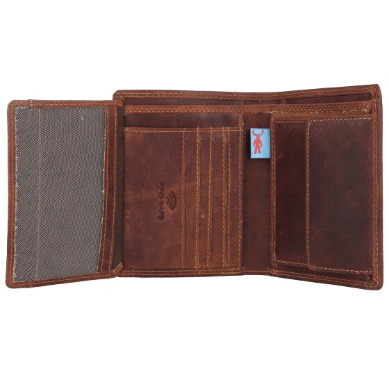 Jack Kinsky Monterey Portfel Ochrona RFID Skórzany 9.5 cm