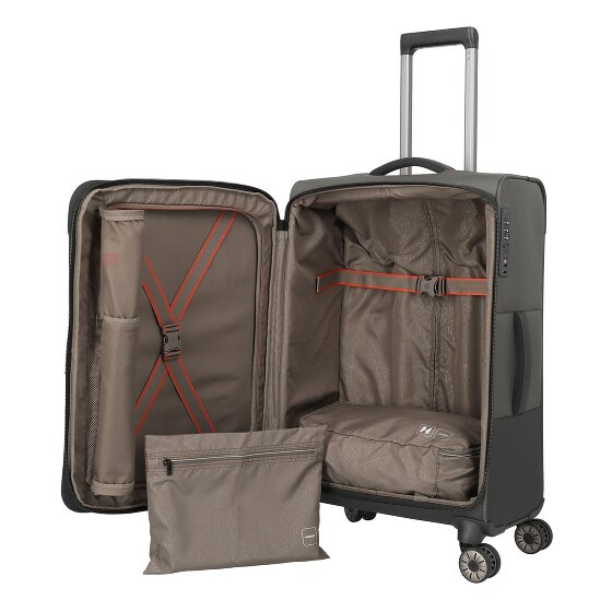 Travelite Crosslite 5.0 4 kółka Walizka M 66 cm z plisą rozprężną