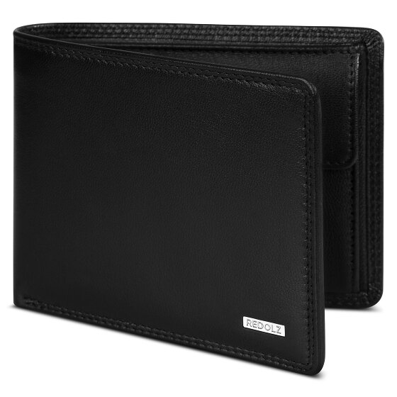 Redolz Leather Essentials QF portfel RFID skórzany rozkładany 12 cm