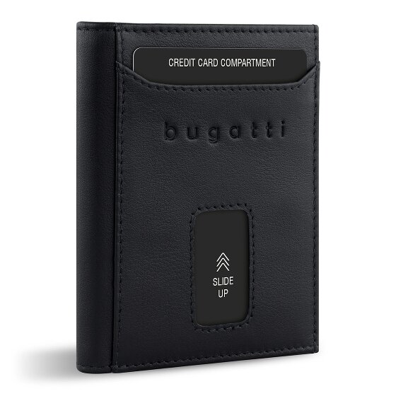 bugatti Secure Slim Portfel Ochrona RFID Skórzany 8 cm