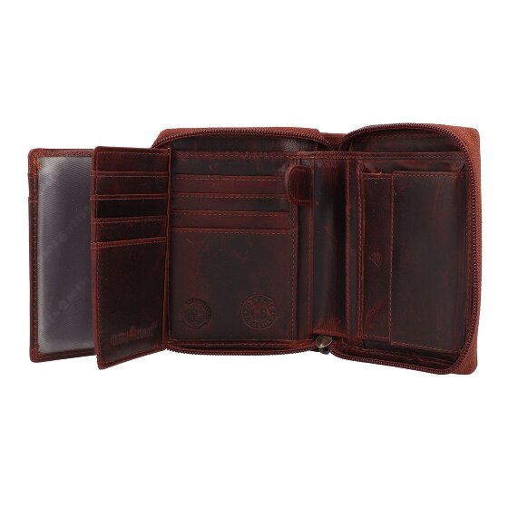 Greenburry Rugged Portfel Ochrona RFID Skórzany 10 cm