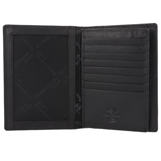 Greenland Nature Czarny Nappa Passport Case RFID Leather 11,5 cm