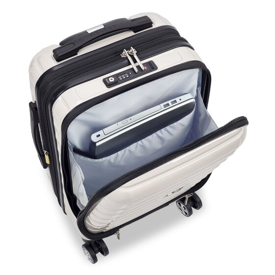 Delsey Paris 4-kołowy wózek kabinowy Shadow 5.0 z przegrodą na laptopa 55 cm i rozszerzaną plisą