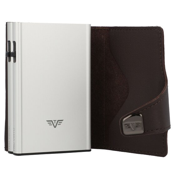 Tru Virtu Etui na karty kredytowe Click & Slide Portfel RFID Skóra 6,5 cm