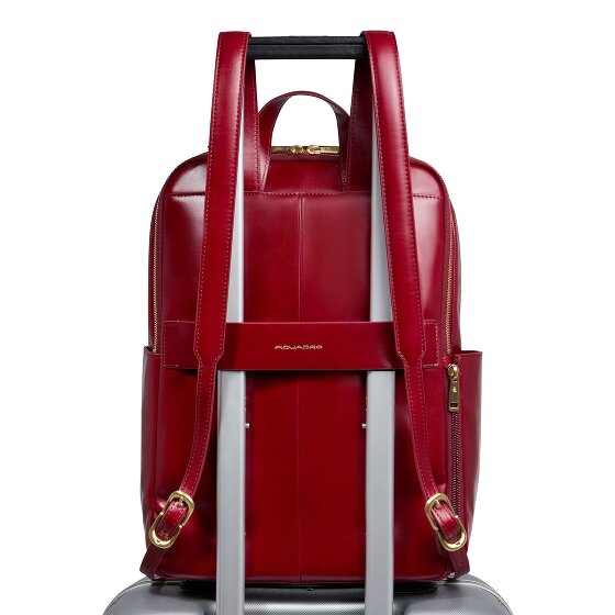 Piquadro Blue Square Plecak Ochrona RFID Skórzany 37 cm Komora na laptopa