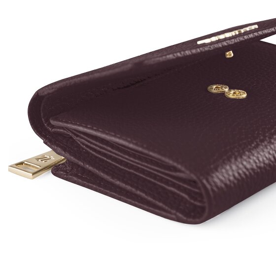 Lazarotti Portfel Bologna Leather XL z kieszenią zapinaną na zamek dookoła, Skóra, 14 cm