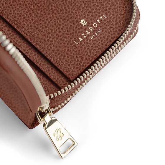 Lazarotti Bologna Leather XL Double Zip-Around Wallet RFID Leather 20 cm