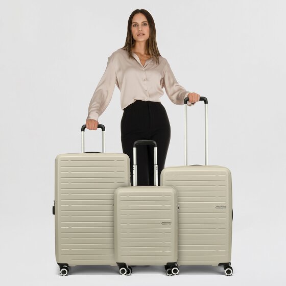 American Tourister Aerojoy 4 kółka Zestaw walizek 3-części z plisą rozprężną