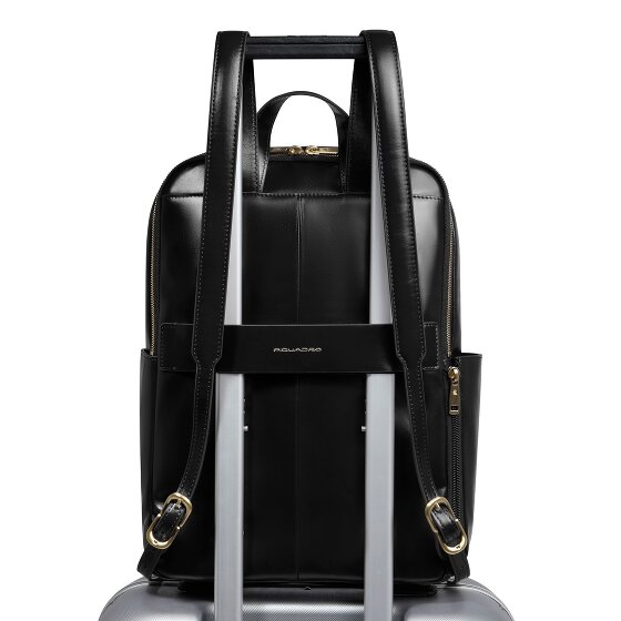 Piquadro Blue Square Plecak Ochrona RFID Skórzany 37 cm Komora na laptopa