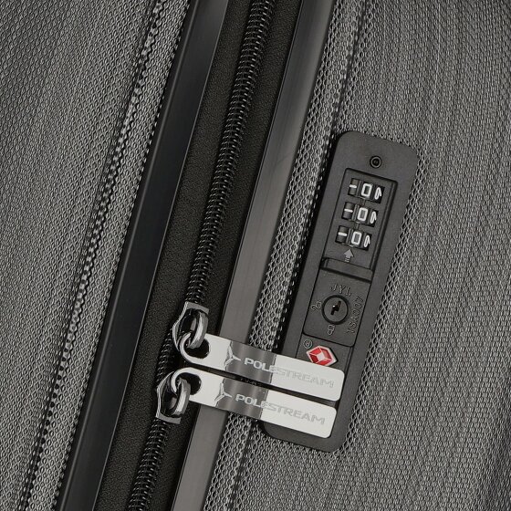 Polestream Moonrock 4 kółka Walizka kabinowy 55 cm z plisą rozprężną