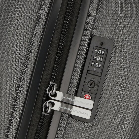 Polestream Moonrock 4 kółka Walizka kabinowy S 55 cm z plisą rozprężną