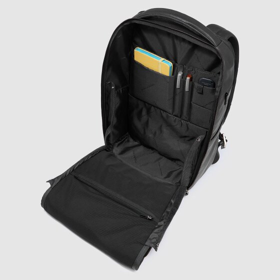 Piquadro Cronus Plecak biznesowy Ochrona RFID Skórzany 41 cm Komora na laptopa