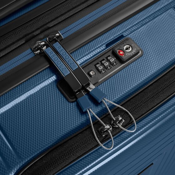 Redolz Essentials 14 4 kółka Walizka kabinowy S 55 cm Komora na laptopa z plisą rozprężną