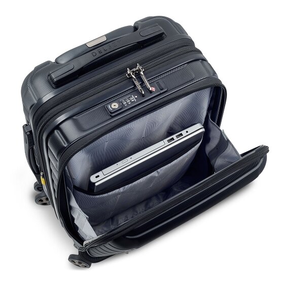 Delsey Paris 4-kołowy wózek kabinowy Shadow 5.0 z przegrodą na laptopa 55 cm i rozszerzaną plisą