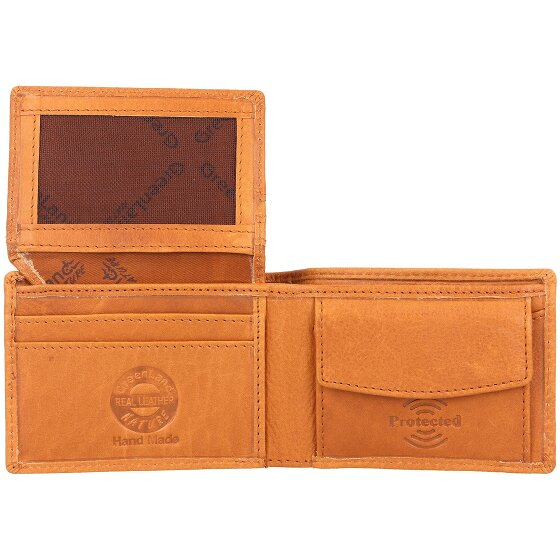 Greenland Nature GreenLand NATURE Portfel Ochrona RFID Skórzany 10 cm