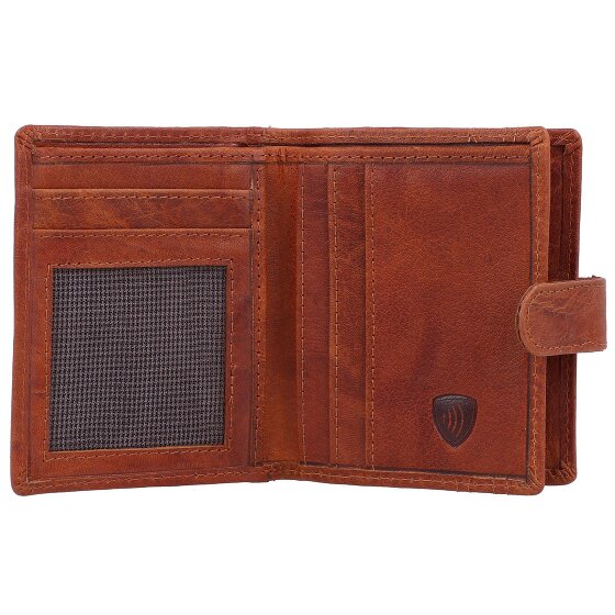 Spikes & Sparrow Skórzany portfel RFID 8 cm