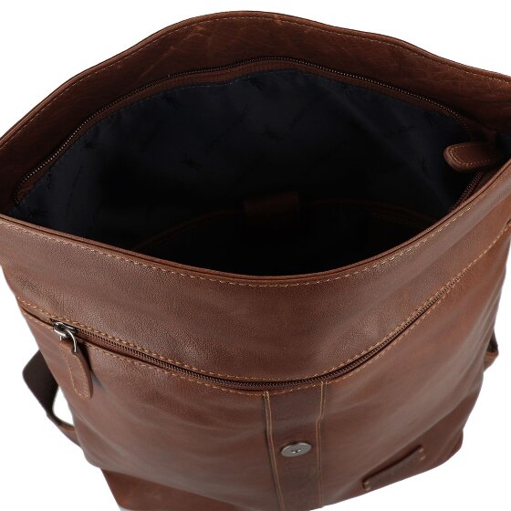 Jack Kinsky Porto Plecak Skórzany 37 cm Komora na laptopa