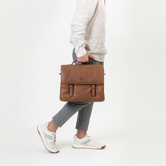 Farmhood Nashville Teczka XXL 3 komory skóra 39 cm