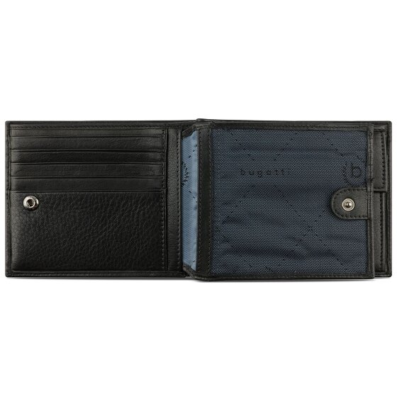 bugatti Nome Portfel Ochrona RFID Skórzany 12 cm