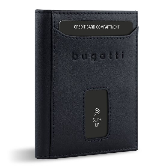 bugatti Secure Slim Portfel Ochrona RFID Skórzany 8 cm