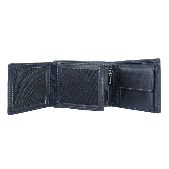 Greenland Nature Czarny Nappa Wallet RFID Leather 12 cm