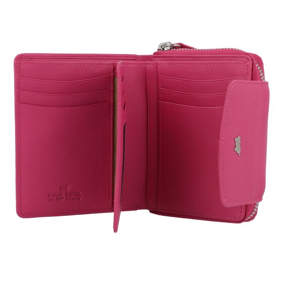 Braun Büffel Joy Portfel Ochrona RFID Skórzany 12 cm