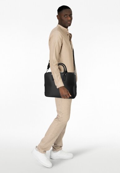 Boss Luminary Teczka Skórzany 38 cm Komora na laptopa