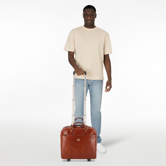 The Bridge Stovia 2 kółka Walizka z pilotem Skórzany 39 cm Komora na laptopa