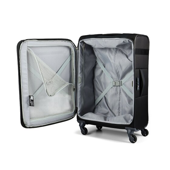 Samsonite Citybeat 4 kółka Walizka 66 cm z plisą rozprężną