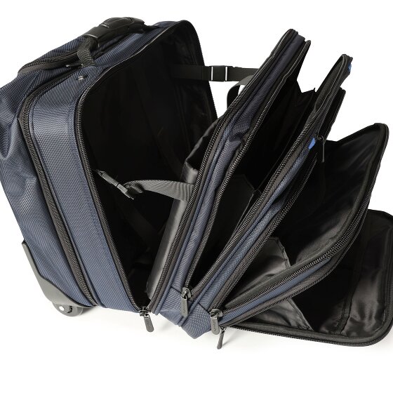 Dermata Wózek biznesowy na 2 kółkach 42 cm Przegroda na laptopa