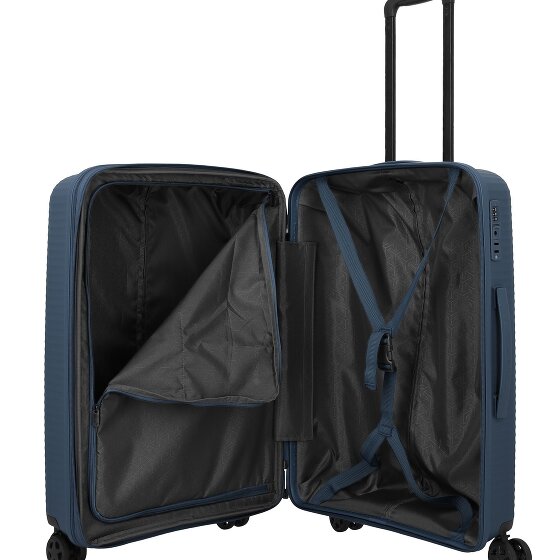 Travelite Air Stripe 4 kółka Zestaw walizek 3-części z funkcją poszerzenia
