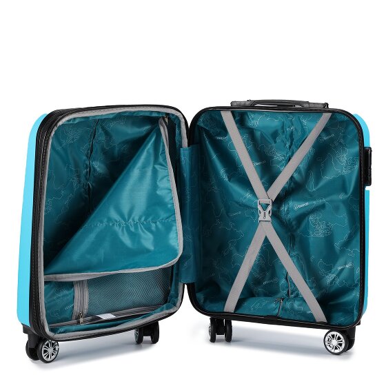 Benzi 5493 4 kółka Walizka kabinowy S 53 cm z plisą rozprężną