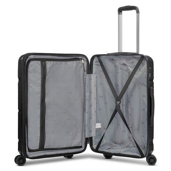 d&n Travel Line 4300-Plus 4 kółka Walizka M 65 cm z plisą rozprężną